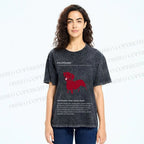 Unisex Dachshund Dog Printed Washed Tee