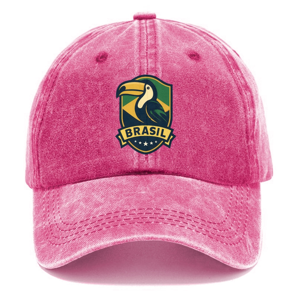 Brazilian Toucan Heritage Logo Washed Cap