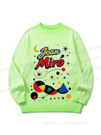 Unisex Joan Miró Style Gradient Casual Sweater