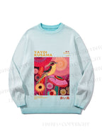 Unisex Yayoi Kusama Bird Gradient Casual Sweater