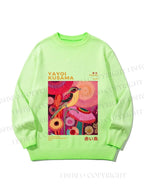 Unisex Yayoi Kusama Bird Gradient Casual Sweater