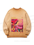 Unisex Yayoi Kusama Bird Gradient Casual Sweater