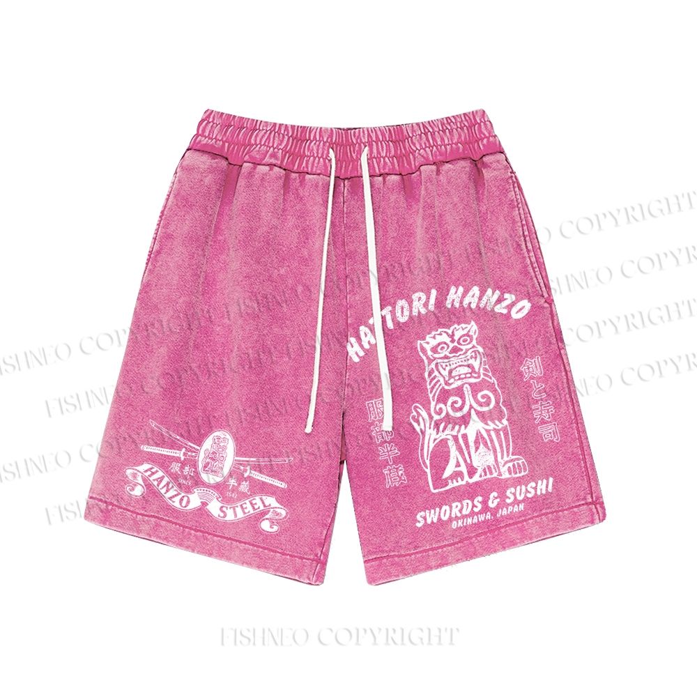 Unisex Hattori Hanzō Washed Shorts