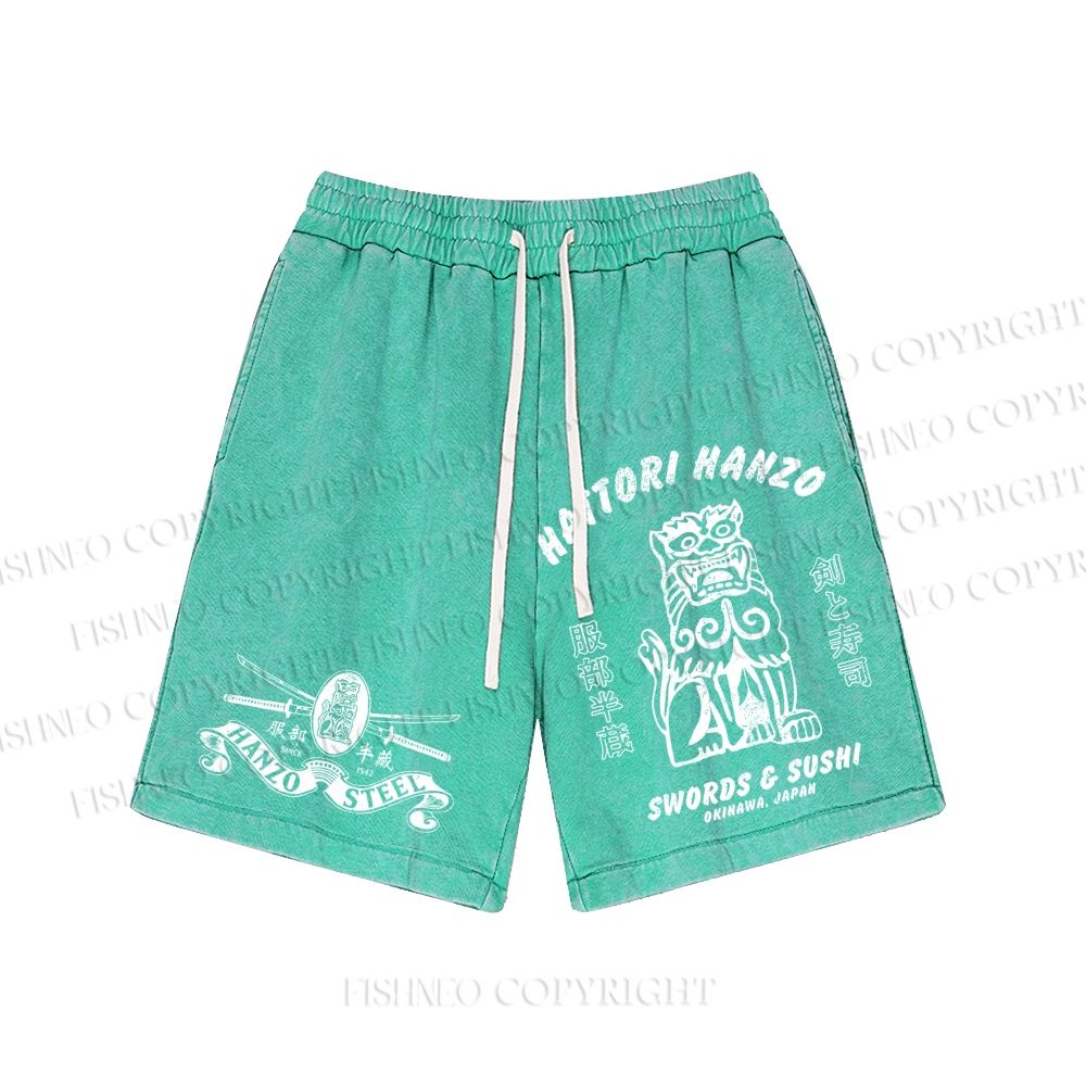 Unisex Hattori Hanzō Washed Shorts