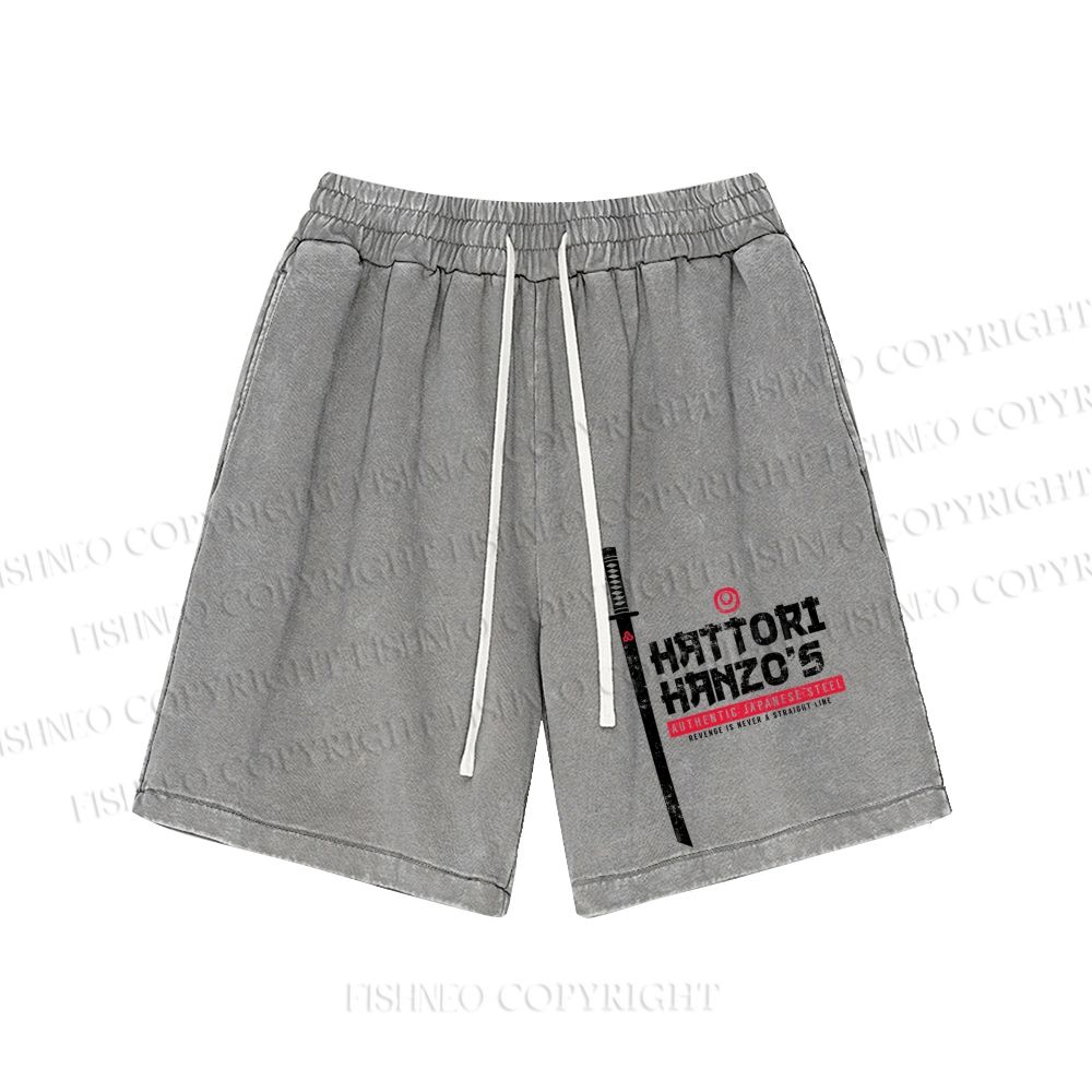 Unisex Hattori Hanzō Washed Shorts
