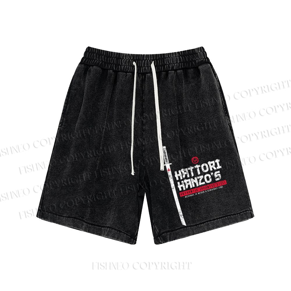 Unisex Hattori Hanzō Washed Shorts