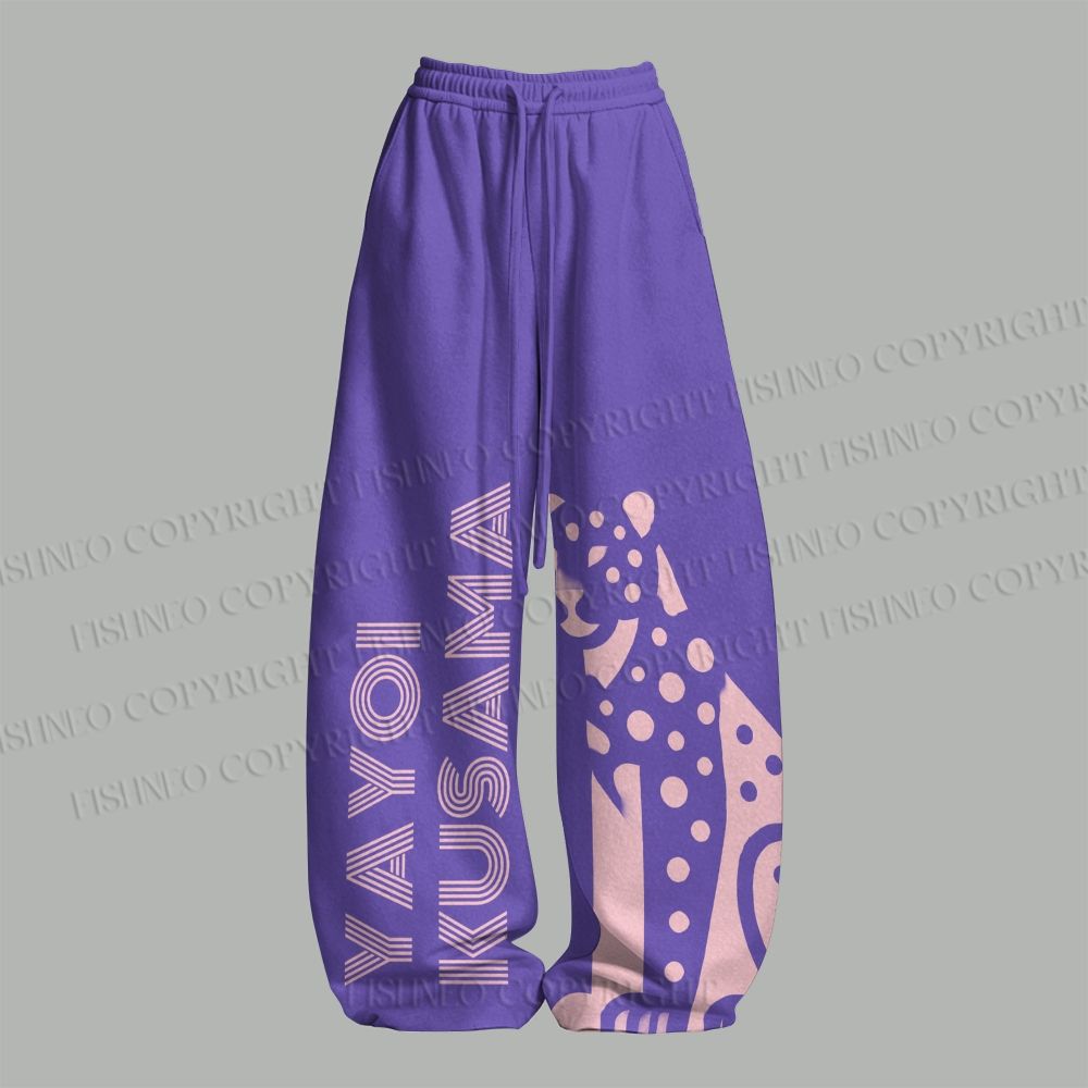 Yayoi Kusama Pink Cheetah Top & Elasticated Trousers Two-Piece Set