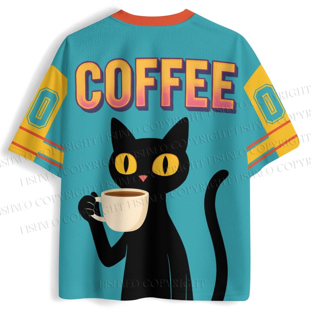 Black Cat Coffee Jersey Shirts