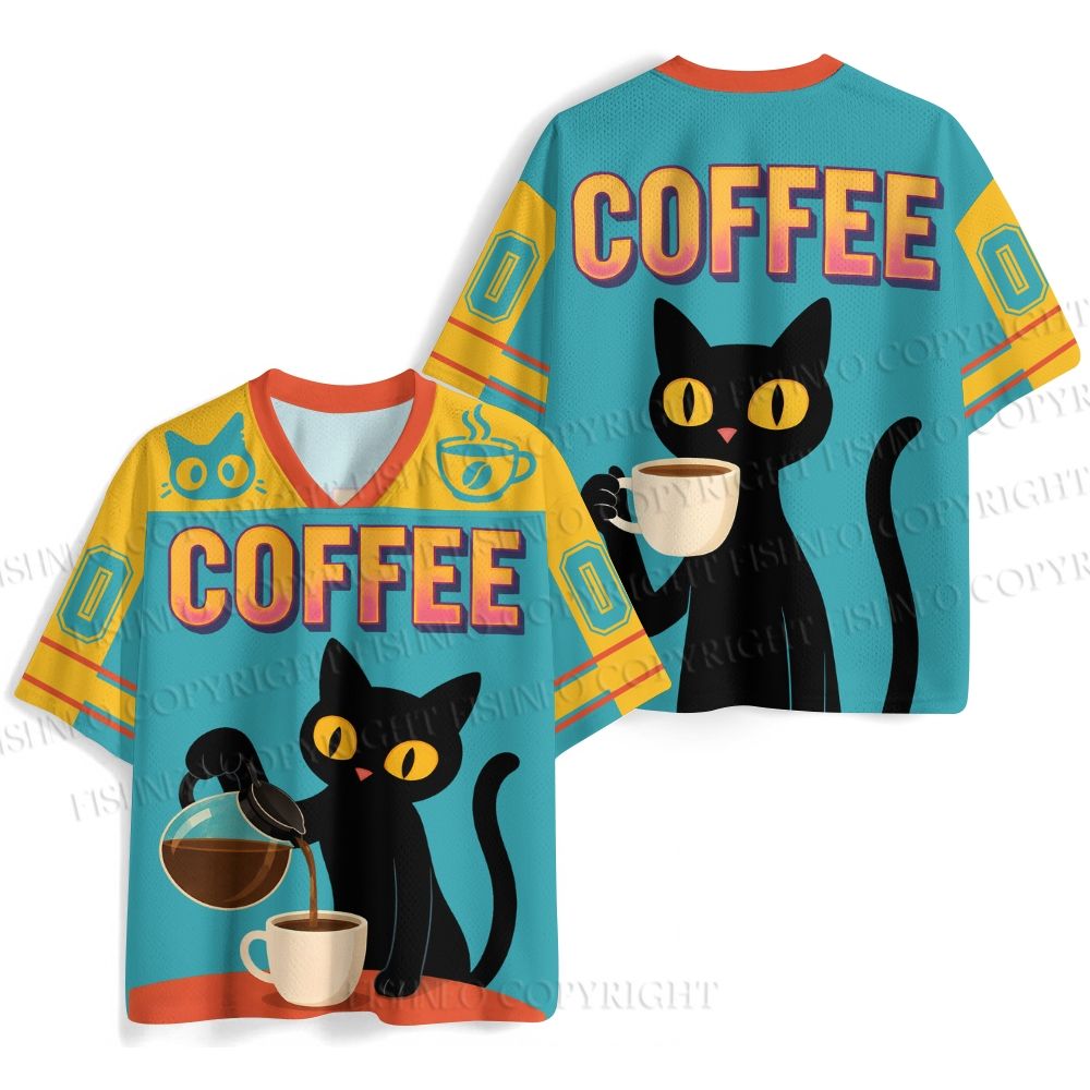 Black Cat Coffee Jersey Shirts