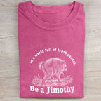 Be a Jimothy Raccoon Washed Folded T-shirt