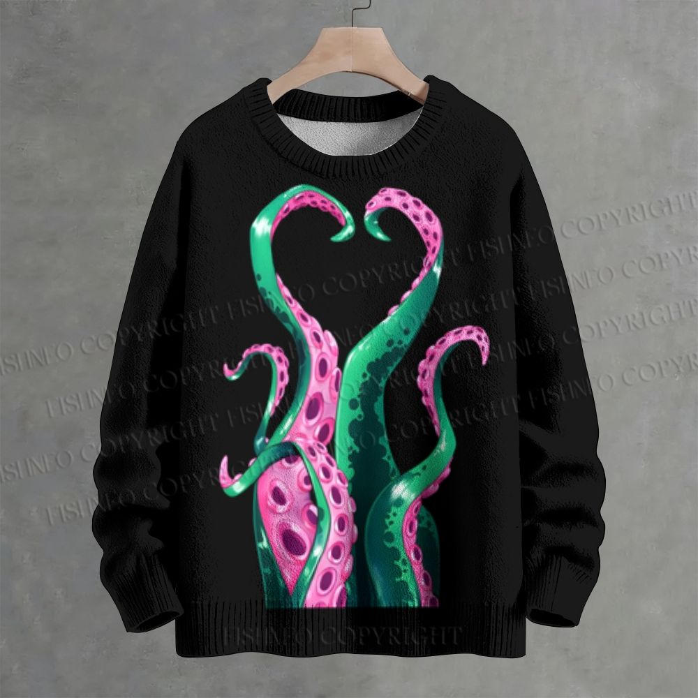 Octopus Legs Crew Neck Sweater