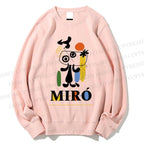 Unisex Joan Miró Style Dog Printed Sweatshirt