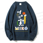 Unisex Joan Miró Style Dog Printed Sweatshirt
