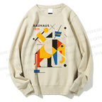 Unisex Bauhaus Elephant Printed Sweatshirt