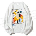 Unisex Bauhaus Elephant Printed Sweatshirt