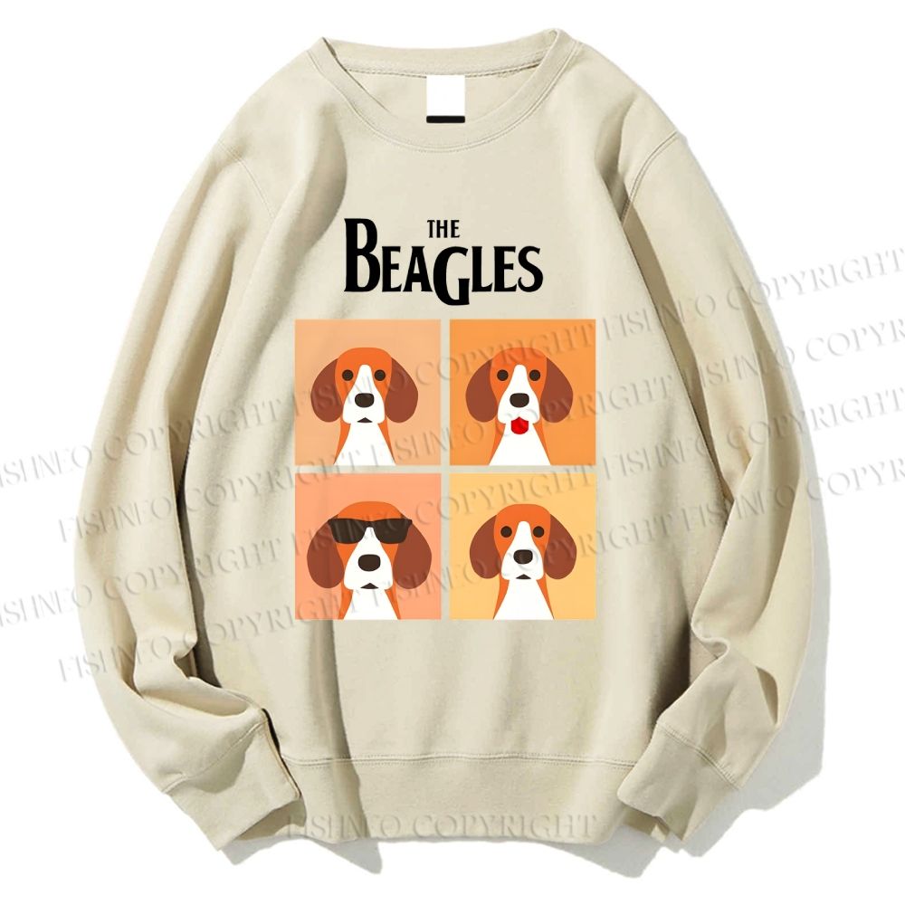 Unisex The Beagles Printed Sweatshirt