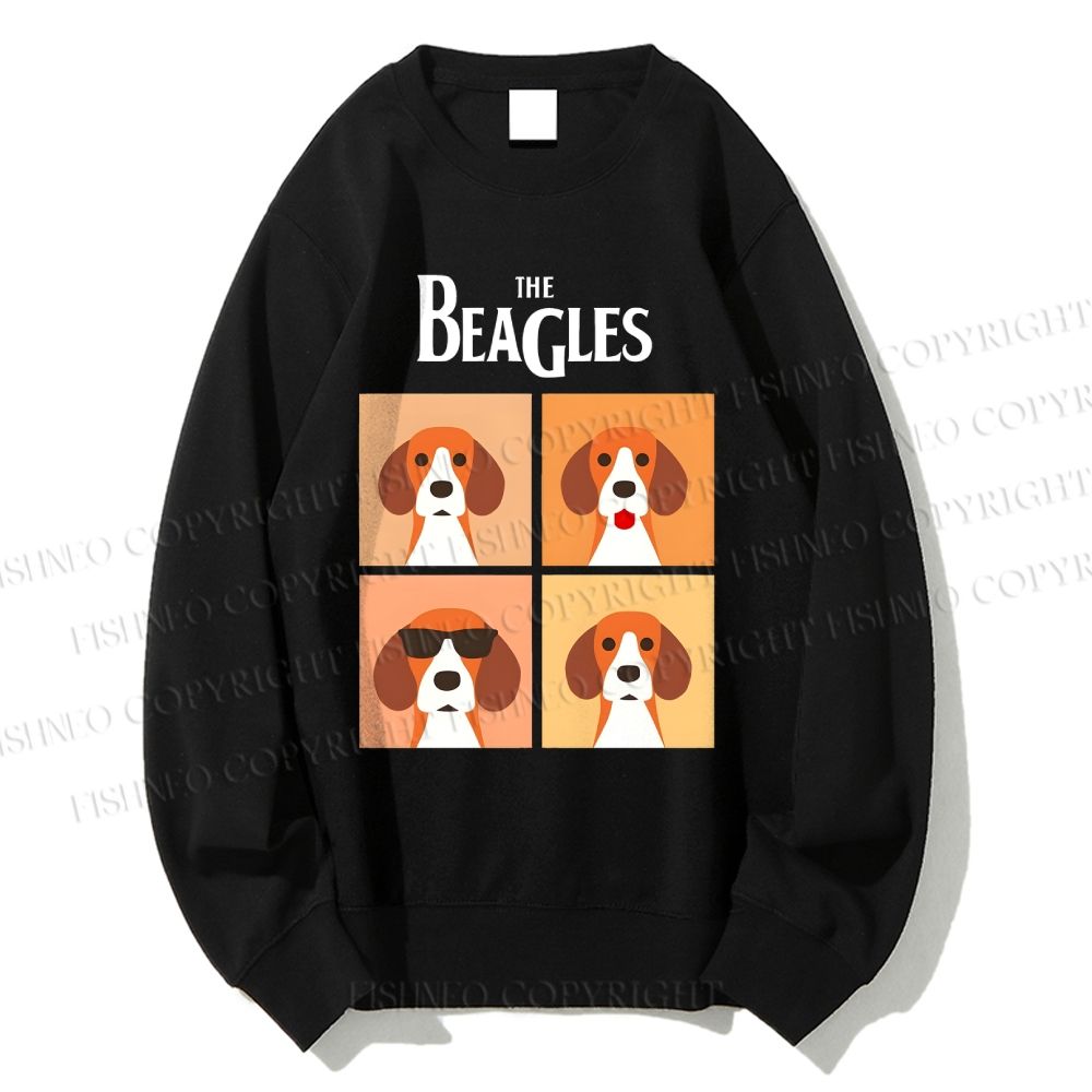 Unisex The Beagles Printed Sweatshirt