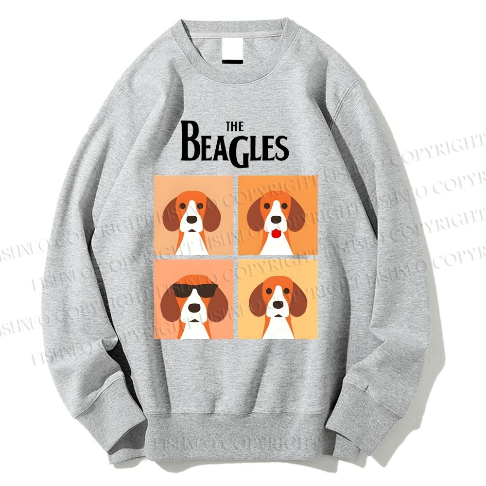 Unisex The Beagles Printed Sweatshirt