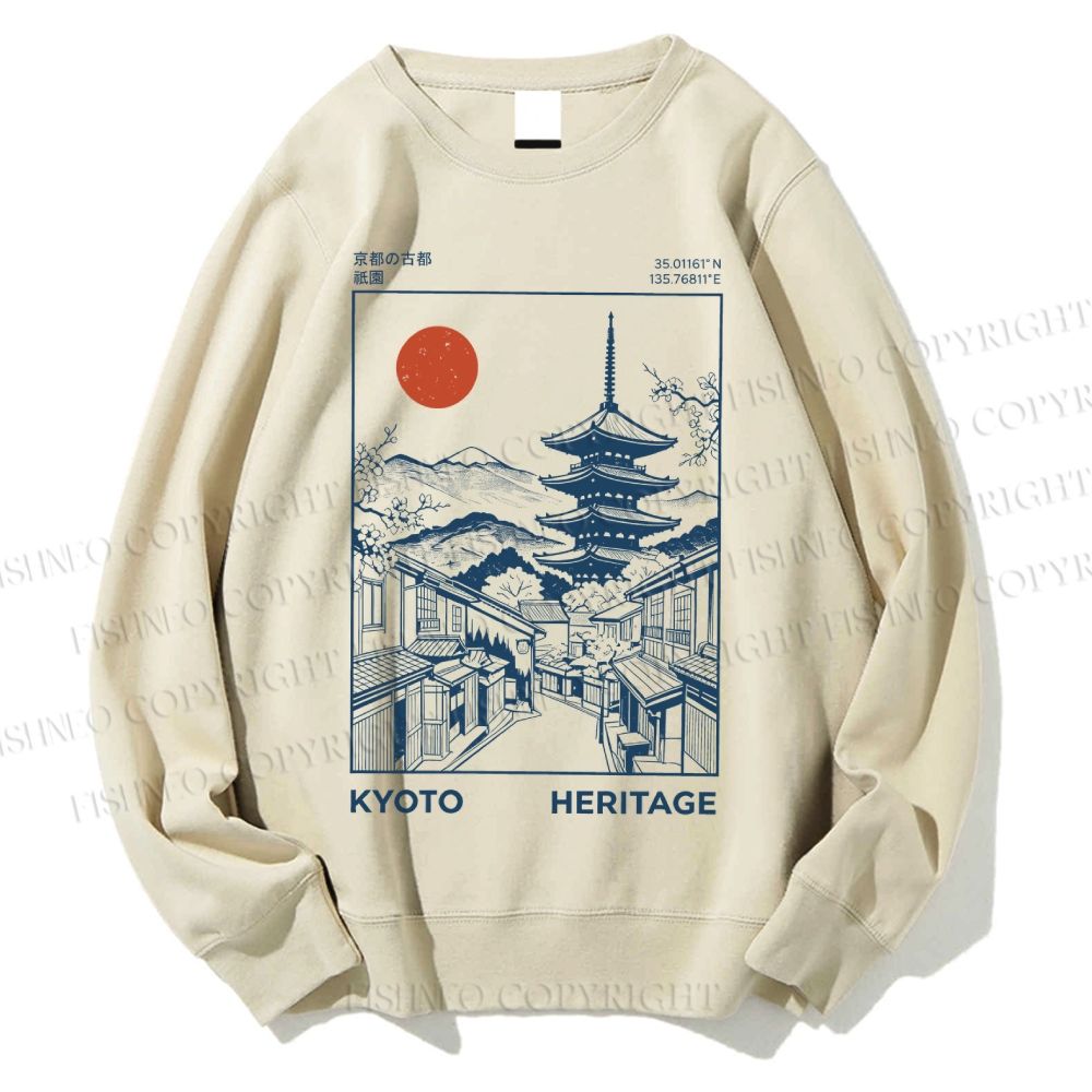 Unisex Kyoto Gion Printed Sweatshirt