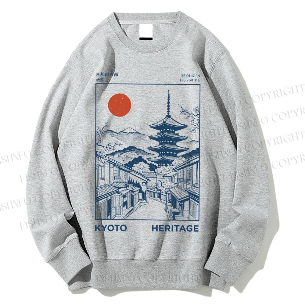 Unisex Kyoto Gion Printed Sweatshirt