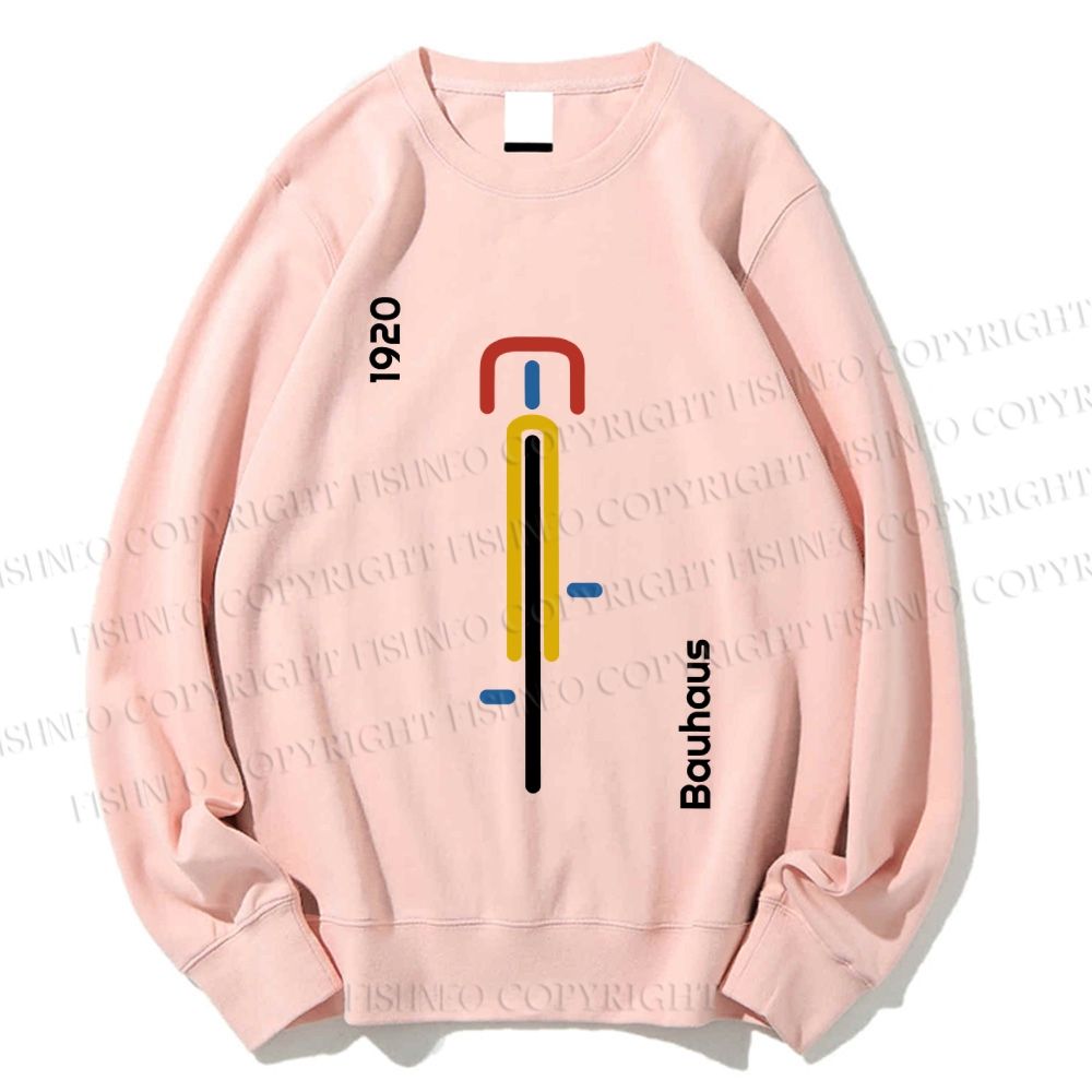 Unisex Bauhaus Bicycle Printed Sweatshirt