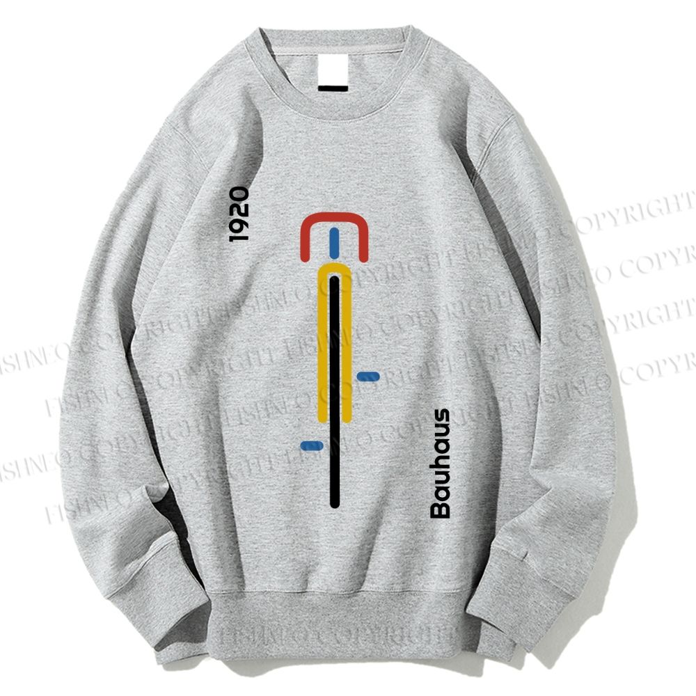 Unisex Bauhaus Bicycle Printed Sweatshirt