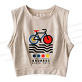 Bauhaus Bicycle Sleeveless Crop Tops