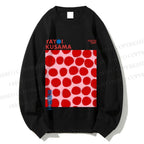 Unisex Yayoi Kusama Red Dots Printed Sweatshirt
