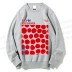 Unisex Yayoi Kusama Red Dots Printed Sweatshirt