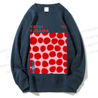 Unisex Yayoi Kusama Red Dots Printed Sweatshirt