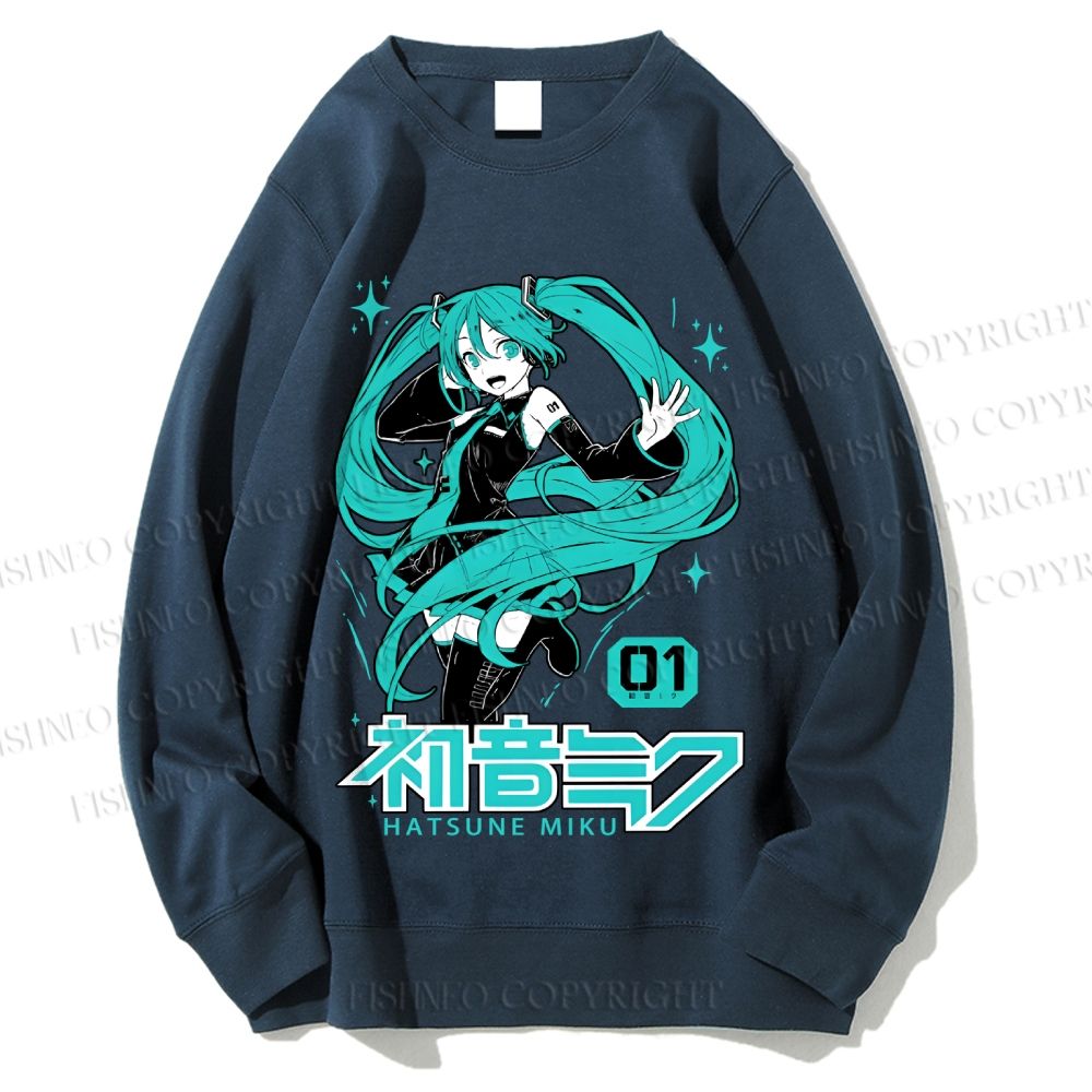 Unisex Hatsune Miku Printed Sweatshirt