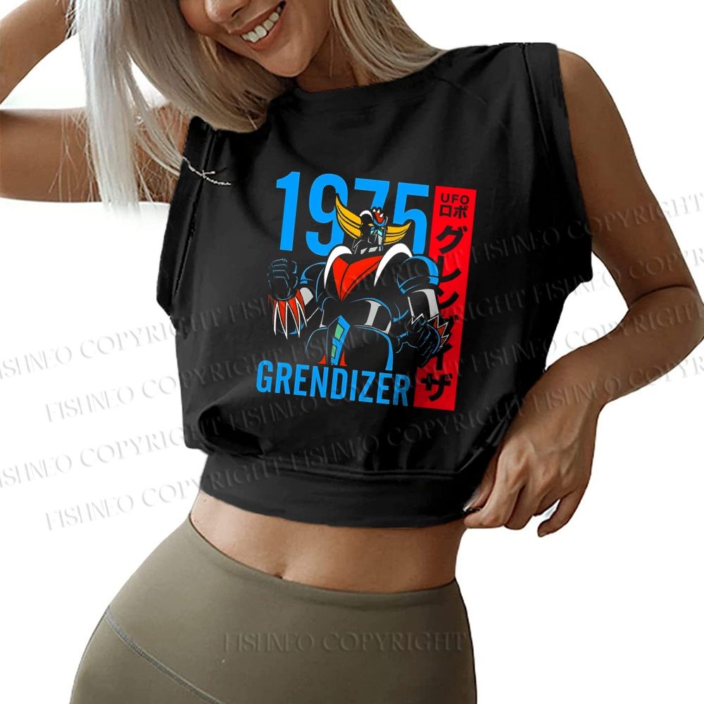 Mazinger Grendizer Sleeveless Crop Tops