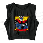 Mazinger Grendizer Sleeveless Crop Tops