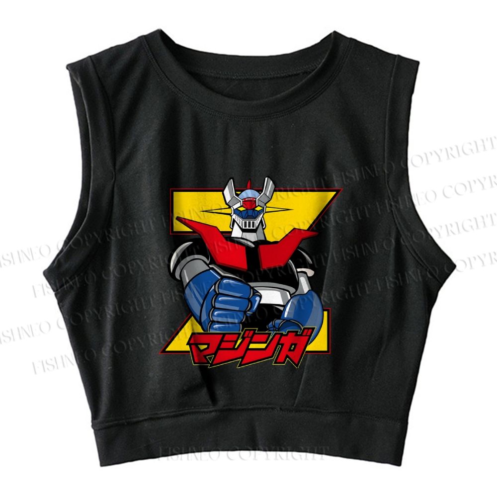 Mazinger Grendizer Sleeveless Crop Tops