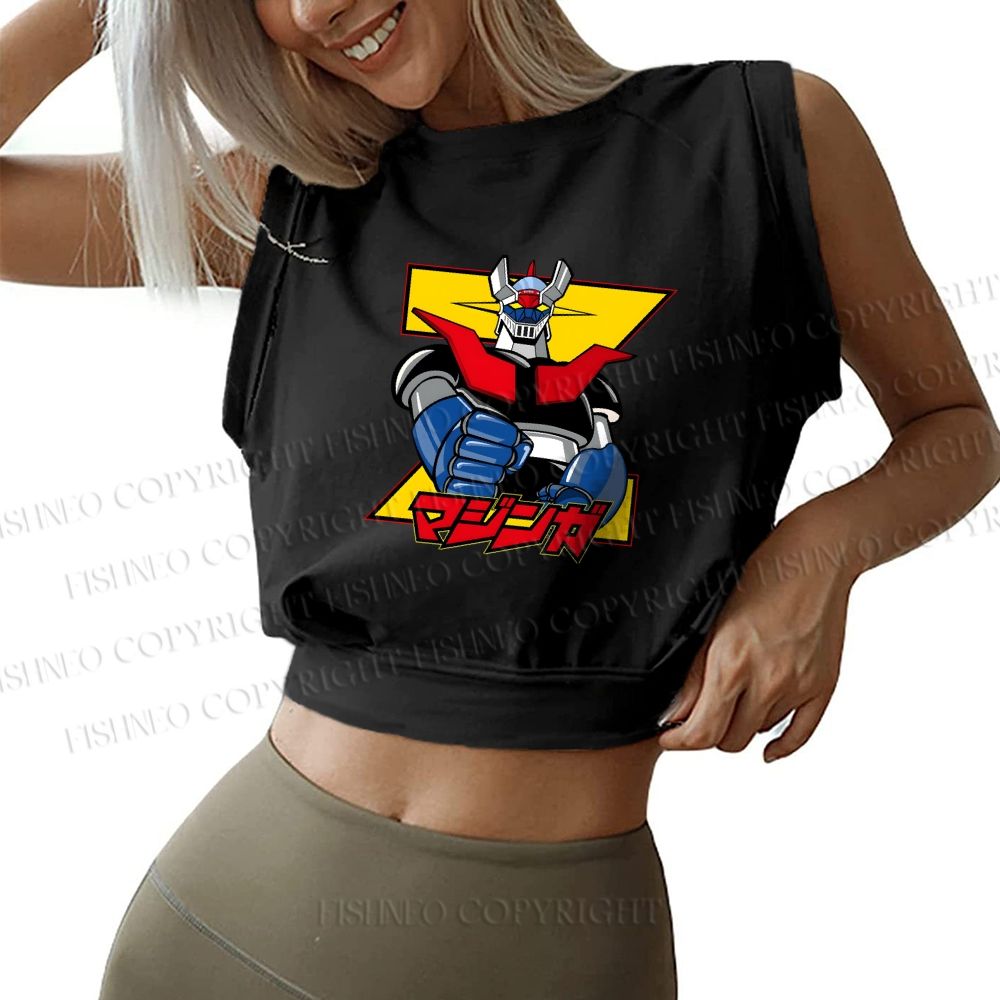 Mazinger Grendizer Sleeveless Crop Tops