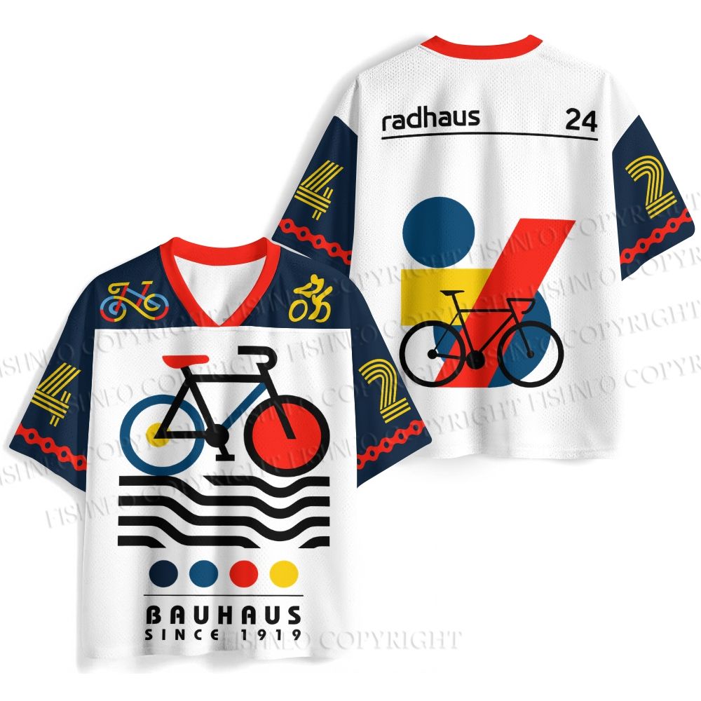 Bauhaus Bicycle Printed Jersey Shirts