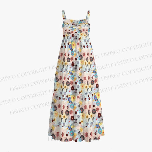 Abstract Floral Maxi Dresses