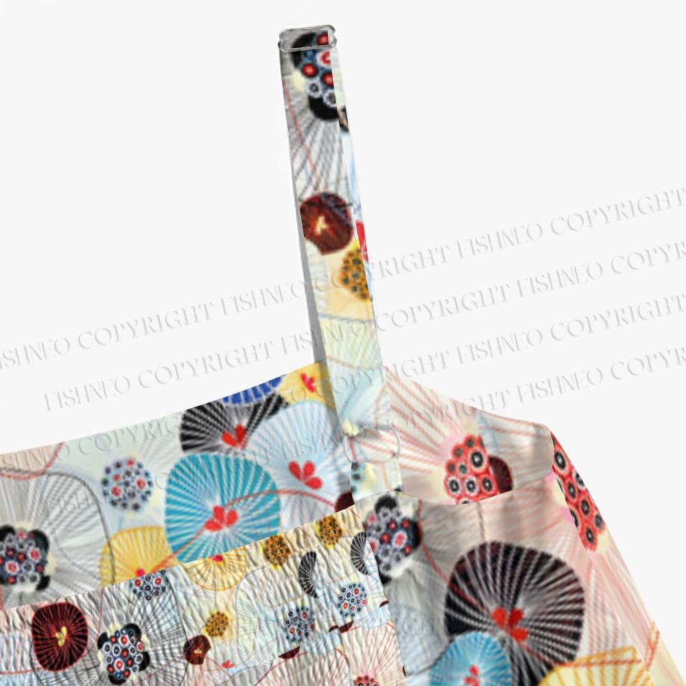 Abstract Floral Maxi Dresses