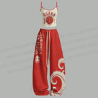 Drunken Octopus Japan Top & Elasticated Trousers Two-Piece Set