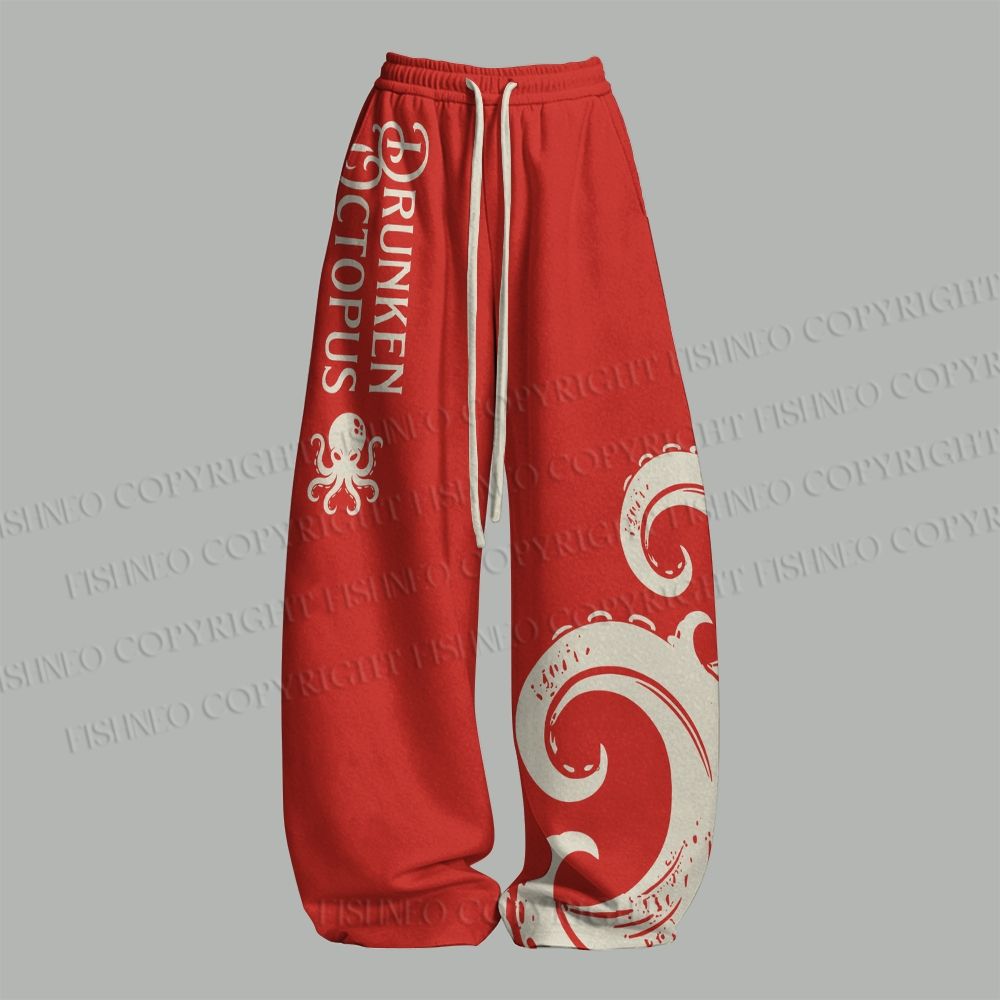 Drunken Octopus Japan Top & Elasticated Trousers Two-Piece Set