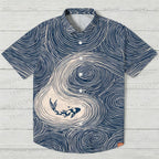 Japanese Koi Fish Wave Hawaiian Shirt