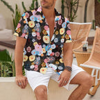 Jellyfish Flower Printed Hawaiian Shirt