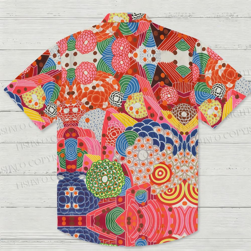Vibrant Japanese Floral Art Hawaiian Shirt