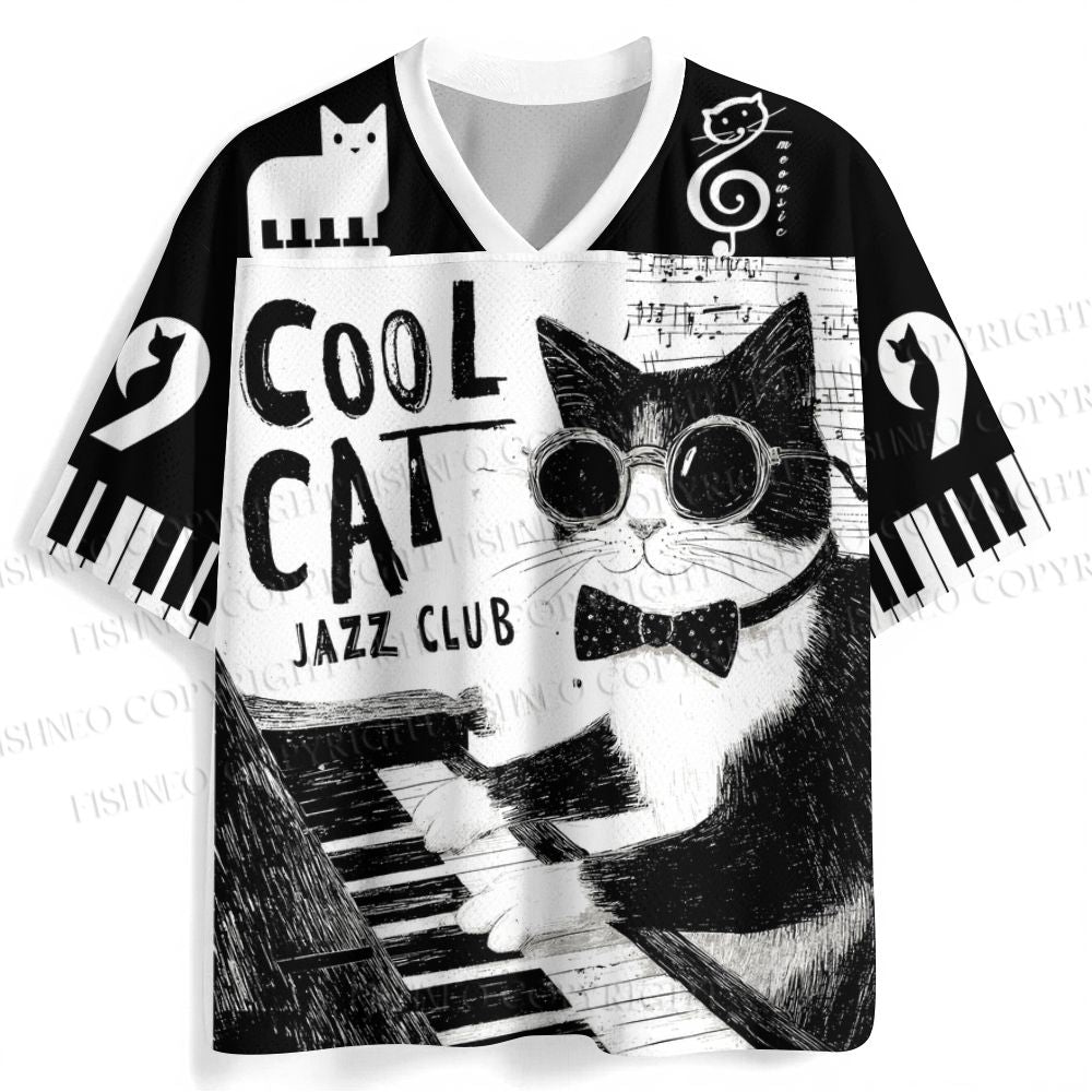Cool Cat Jazz Club Jersey Shirts