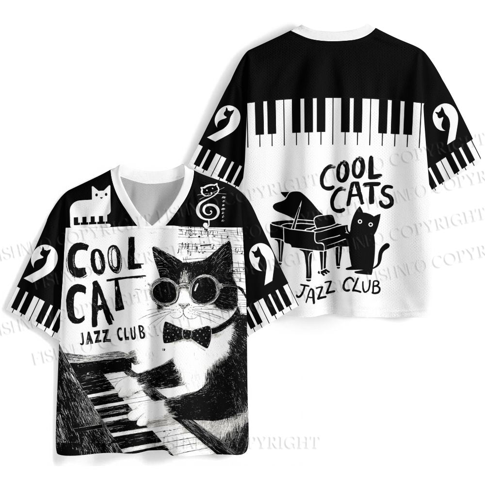 Cool Cat Jazz Club Jersey Shirts