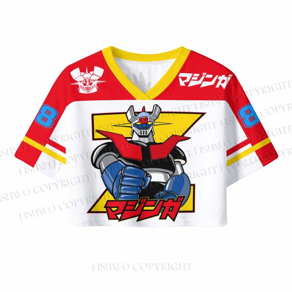 Mazinger Grendizer Crop Sport Jersey Shirts