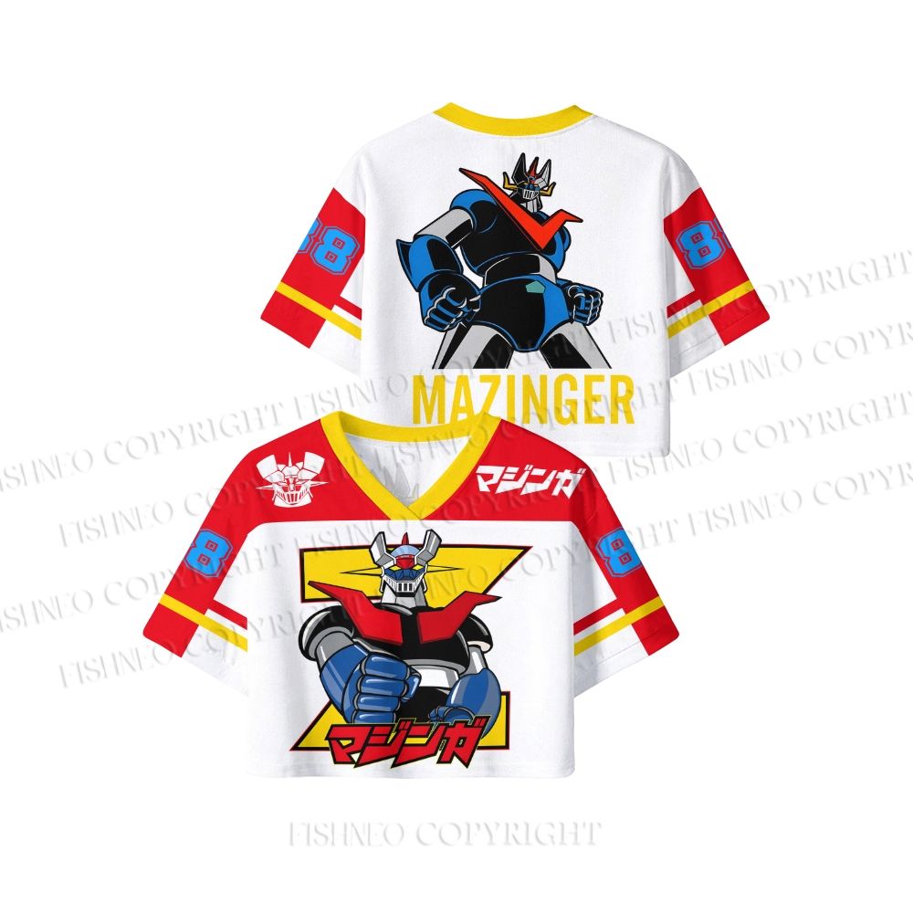 Mazinger Grendizer Crop Sport Jersey Shirts