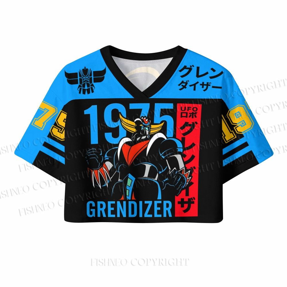 Mazinger Grendizer Crop Sport Jersey Shirts