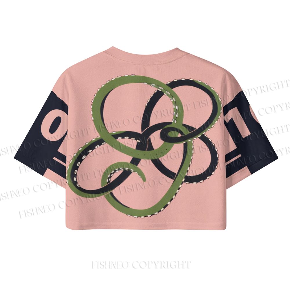 Octopus Crop Sport Jersey Shirts