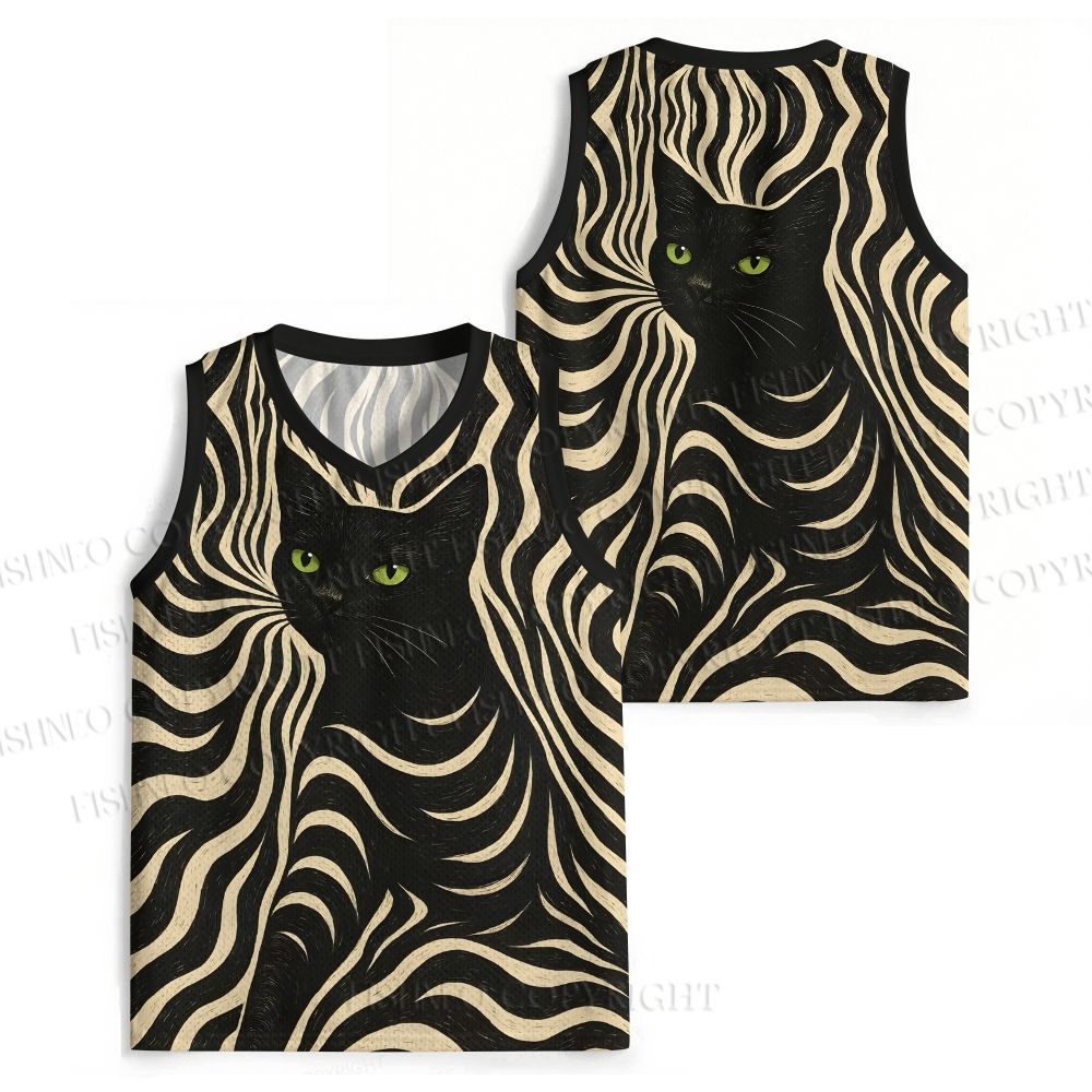 Geo Black Cat Jersey Tank